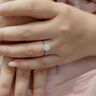 周百福 結婚鉆戒AU750鉆石戒指女求婚戒指裸鉆定制真鉆典藏摩天輪一克拉 共約42分（30+12）IJ色SI 曬單實拍圖