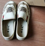 布舍元（BUSHEYUAN）傳統(tǒng)布鞋中國(guó)風(fēng)刺繡懶人鞋一腳蹬老北京布鞋女330-9022 米色 37 曬單實(shí)拍圖