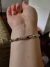 鉑金女款手鏈PT950豬鼻子手鏈新款時(shí)尚情侶款白金手鏈男閃亮 PT950手鏈約12克18厘米預定 曬單實(shí)拍圖