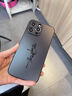 英凱倫（yingkailun）適用蘋(píng)果16ProMax手機殼液態(tài)磨砂玻璃iPhone15鏡頭全包防摔個(gè)性創(chuàng  )意文字中國風(fēng)男女簡(jiǎn)約時(shí)尚保護套 諸事皆順-炫酷黑 iPhone16 Pro Max 曬單實(shí)拍圖