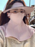 GOLOVEJOY夏季新款全臉防曬帽遮陽面罩女冰絲透氣f紫外線護(hù)頸可拆卸騎車帽 豆沙粉【三合一全臉防曬】可拆卸 曬單實(shí)拍圖