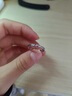 花有心柿銀色素圈戒指女小眾設計高級感對戒鑲鉆食指戒指女開(kāi)口尾戒指環(huán)女 麻花素圈鑲鉆-開(kāi)口戒指 開(kāi)口可調節 曬單實(shí)拍圖