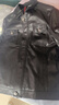 老爺車(chē)真皮皮衣男士機車(chē)皮夾克秋冬季海寧綿羊皮翻領(lǐng)中年加絨外套爸爸裝 黑色  加絨 2XL 185/96A -(150-170斤 曬單實(shí)拍圖