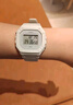 卡西歐（CASIO）手表小方塊多功能防水時(shí)尚數顯電子男女石英表學(xué)生考試運動(dòng)禮物 ins白粉W-218HC-4A2 曬單實(shí)拍圖