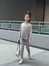 安德瑪（Under Armour）兒童套裝女大童針織休閑舒適運動(dòng)套裝春季運動(dòng)套裝251213176 鉛灰紫 160 曬單實(shí)拍圖