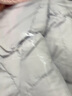 艾萊依甜美毛球羽絨服女質感狐貍毛領長款連帽保暖鴨絨外套 冰藍紫S 曬單實拍圖