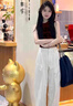 S·J·V·K吊帶背心女辣妹美式復(fù)古修身顯瘦設(shè)計(jì)感小眾運(yùn)動(dòng)無(wú)袖上衣夏季爆款 酒紅色 L (適合90-100斤) 曬單實(shí)拍圖