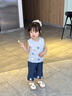 幼歌（YOUGE）【萊賽爾牛仔】嬰幼兒夏季親膚透氣中褲兒童七分牛仔褲潮 牛仔藍 90 cm 曬單實(shí)拍圖
