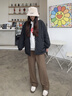 花田衣畝羽絨服女輕薄開春2025新款爆款無領(lǐng)高端時尚洋氣薄款超好看外套 黑色 圓領(lǐng)90%鴨絨 L 推薦體重（110-140） 曬單實拍圖