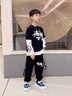 G.duck男童春秋街舞潮裝嘻哈帥氣架子鼓演出服男孩套裝炫酷少兒走秀服 上衣+長(cháng)褲現貨 130碼(建議身高125)現貨 曬單實(shí)拍圖
