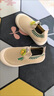 G.DUCKKIDS小黃鴨春夏秋兒童透氣網(wǎng)鞋防滑飛織軟底輕便寶寶鞋一腳蹬寶寶網(wǎng)面 卡其/沙漠/灰【超軟兒童鞋墊】 31 (內(nèi)長18.0厘米) 曬單實拍圖
