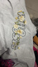 WHOOSIS（不知其名）玫瑰刺繡短袖T恤情侶款情人節(jié)禮物夏季美式男女同款 淺花灰色 XL 曬單實拍圖