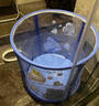 西哈泳士嬰兒游泳桶大號家用0-3歲新生兒童浴桶盆透明寶寶泡澡桶可折疊式 直徑70CM逐夢(mèng)藍 可調節脖圈套餐 曬單實(shí)拍圖