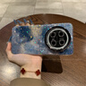品盟（PISMEXOK）【鏡頭膜支架】適用于華為mate70/60pro手機殼新款藍色暈染星星閃粉貝殼紋保護套唯美小清新網(wǎng)紅女 Mate 70Pro/Pro+【鏡頭支架】藍底 默認1 曬單實拍圖