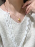 老福黃金S925銀項鏈女士招財福袋輕奢吊墜生日送女友520紀念日禮物 925銀國潮福袋吊墜+代寫(xiě)賀卡 曬單實(shí)拍圖