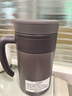 象印保溫杯 304不銹鋼真空保溫保冷把手杯 茶格 泡茶杯老師的畢業(yè)禮物 TA紫砂色 480ml 曬單實拍圖