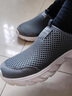 fengyunge男鞋秋季透氣一腳蹬老北京布鞋網(wǎng)面輕便軟底爸爸散步旅游運動(dòng)網(wǎng)鞋 灰色 42 曬單實(shí)拍圖