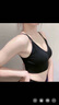 莫代爾小胸平胸加厚美背內(nèi)衣女聚攏內(nèi)搭帶胸墊打底背心細(xì)帶交叉運(yùn)動(dòng)文胸 黑色 純棉款 M 3厘米加厚墊 90-120斤 夠顯大 曬單實(shí)拍圖