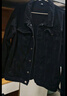 真維斯（JEANSWEST）牛仔夾克男2025秋季牛仔外套男潮牌舒適寬松百搭上衣服黑灰L 曬單實(shí)拍圖