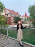 PMOG純欲風(fēng)針織開衫套裝裙女2024季桔梗茶系吊帶連衣裙兩件套 黑色開衫+吊帶裙【套裝】 L 曬單實拍圖