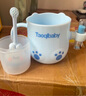 taoqibaby兒童含氟牙刷軟毛0-3-6歲 嬰幼乳牙清潔刷寶寶專(zhuān)用防蛀牙刷小月齡 【0-2歲】藍色+黃色【贈收納盒】 曬單實(shí)拍圖