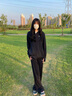 李寧運(yùn)動套裝女夏季薄款長袖冰絲防曬衣速干直筒長褲情侶款跑步兩件套 雅黑色防曬衣+速干直筒褲 S /165 (90-100斤) 曬單實拍圖