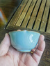 汝窯陶瓷茶杯高端開(kāi)片可養品茗杯冰裂單杯主人杯個(gè)人專(zhuān)用功夫茶杯 花口杯 曬單實(shí)拍圖