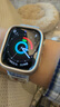 MSSM 適用蘋果手表保護殼Apple iwatch s9/8/7/SE邊框硬殼防摔防刮半包保護殼S7/8/9·41mm 星光+透明  曬單實拍圖