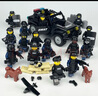 赟婭積木幽靈特警人仔警察軍事吉普車(chē)中國(guó)特種兵男孩生日禮物 全套特警【24人】+武器+吉普車(chē) 曬單實(shí)拍圖