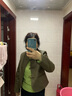 片斷（dribs＆drabs）片斷外套女2025春季新款立領(lǐng)新國(guó)風(fēng)盤(pán)扣休閑復(fù)古百搭短款PU皮衣 綠咖 M 160/84A 曬單實(shí)拍圖