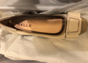百麗（Belle）舒適優(yōu)雅單鞋女2025春新真皮蝴蝶結(jié)方跟鞋D3S1DAQ5 米白 34 (220mm) 曬單實拍圖