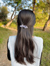 紀(jì)思梵蝴蝶結(jié)高端發(fā)夾飾女2025款彈簧夾夾子半扎頂夾一字夾生日禮物禮盒 蝴蝶結(jié)高檔彈簧夾（紫羅蘭） 曬單實(shí)拍圖