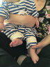 G.DUCKKIDS童裝嬰兒連體衣春秋季哈幼新生男女寶寶衣服薄款外穿爬款純棉a類 藍(lán)色面包超人 長袖 80cm 適合年齡1-2歲小孩子 曬單實拍圖