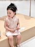 G.DUCKKIDS小黃鴨童裝女童連衣裙夏季小童寶寶公主裙兒童裙子洋氣飛飛袖嬰兒 綠色裙子+帽子 90 尺碼1~2歲【 80-90cm】 曬單實(shí)拍圖