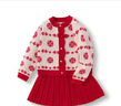 巴拉巴拉【國博IP】女童短裙套裝國風(fēng)春秋季兩件套百搭時(shí)尚洋氣 白紅色調00316 150 曬單實(shí)拍圖