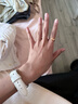 Colaivkloia情侶戒指男女對(duì)戒一對(duì)滿天星素圈婚戒尾戒情人節(jié)生日禮物送男女友 JZ0301素圈（玫瑰金） 美號(hào)6號(hào) 曬單實(shí)拍圖