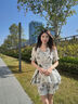 薇洛萱2025夏季新款顯瘦上衣＋短褲兩件套裝白色連衣裙女裝夏天裙子8337 圖片色 L 建議98-115斤 曬單實(shí)拍圖