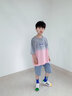 一柳童裝男童t恤短袖夏2025款中大童兒童T恤男運動休閑上衣潮 粉色 140 碼 建議身高125-135cm 曬單實拍圖