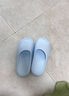 樸西新款EVA拖鞋女士夏季抗菌防臭家用涼拖浴室洗澡防滑拖鞋男女同款 凈水藍 【日系小清新】 35-36 曬單實(shí)拍圖
