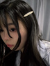 清晨的星星韓版醋酸金標一字夾劉海碎發(fā)夾女2025新款高端側邊夾發(fā)卡夾子頭飾 人魚(yú)姬一對 曬單實(shí)拍圖