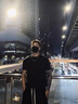 憶克薩夏季重磅索羅娜T恤男涼感冰絲純色正肩休閑百搭寬松半袖衫 灰 S 曬單實拍圖