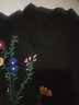 馨蘭芙曼桑蠶絲t恤女半高領(lǐng)夏真絲黑色真絲半高領(lǐng)冰.絲短袖T恤女夏季設(shè)計 黑色 L 曬單實(shí)拍圖