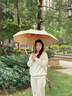 左都（ZUODU）遮陽傘加大號防曬防紫外線彩膠大花太陽傘女晴雨兩用折疊便攜雨傘 【暖葵】插畫彩膠upf50+晴雨兩用 曬單實拍圖