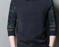愛登堡Edenbo秋冬長袖襯衫男加絨加厚假兩件襯衣藍(lán)色175/92A(XL) 曬單實拍圖