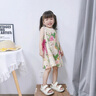 G.DUCKKIDS小黃鴨公主裙女童裙子夏季2025新款洋氣兒童連衣裙女孩無(wú)袖碎花裙 圖片色 100 建議2~3歲【 90-100cm】cm 曬單實(shí)拍圖
