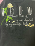 MEDM潮牌玫瑰花立體刺繡美式街頭刺繡短袖t恤男夏季寬松情侶上衣 黑色 XL 三標齊全 曬單實(shí)拍圖