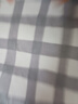 羅萊 被套單件100%全棉家用被罩春夏學生宿舍被套床上用品 【全棉】木幾小格 40支 1.2米床 150cm*215cm 曬單實拍圖