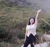 衣然呈品法式v領(lǐng)正肩短袖t恤女夏季收腰顯瘦設(shè)計不規(guī)則短款百搭打底上衣女 杏色 M 【建議95-115斤】 曬單實拍圖