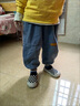 G.DUCKKIDS小黃鴨男童牛仔褲兒童褲子春秋裝新款小童運動褲寶寶男孩休閑長褲 藍色 80 尺碼7-11月【75-85cm】 曬單實拍圖