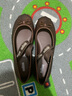 梅麗莎Melissa梅麗莎Sophie 芭蕾鞋女士蝴蝶結(jié)果凍單鞋35701 古銅色 AS762 38 曬單實拍圖